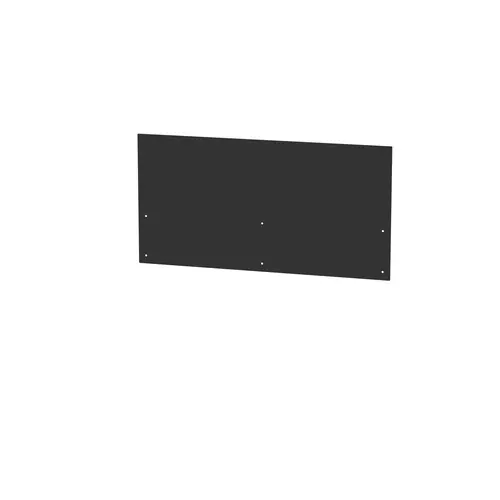 Adapté au jardin：Habillage arrière crédence centrale meuble noir Le Marquier - L 80 x P 2,5 x H 40 cm