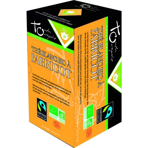 Pour équiper le jardin:Thé blanc à l’abricot bio – 24 infusettes