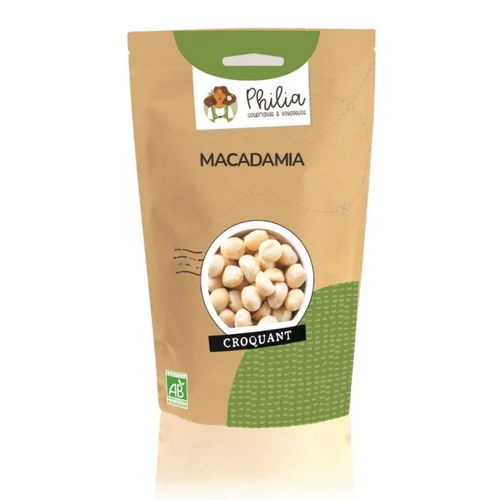 Bien pratique au jardin：Noix de macadamia bio Philia - 125 g