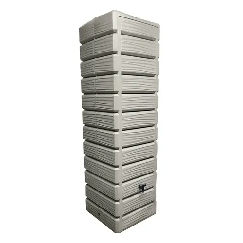 Au quotidien：Récupérateur d’eau coloris grège Dune – 700 L