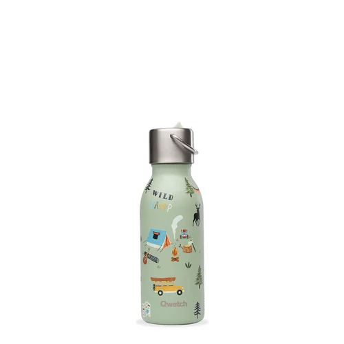 Accessoire jardin：Bouteille isotherme Kids Yosemite en inox coloris vert Qwetch - 350 ml