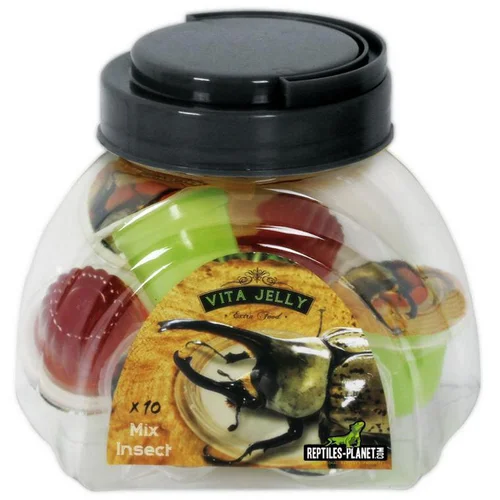 Accessoire au jardin：Complément alimentaire pour insectes mélange 5 variétés Reptile Planet Vita Jelly Mix Insects - x 10 dosettes