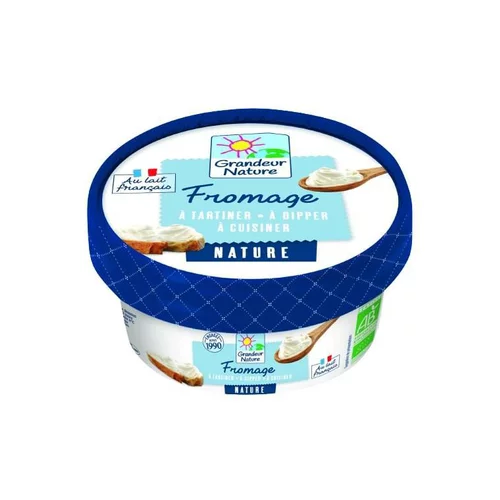 Extérieur malin：Fromage à la crème bio Grandeur Nature - 150 g
