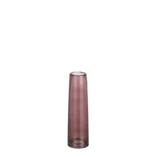 Pour vos projets jardin:Vase soliflore en verre coloris marron Xandra - Ø 7 x H 23,5 cm