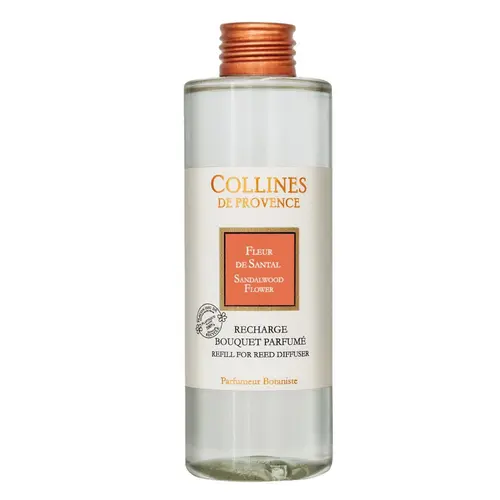Jardin à découvrir：Recharge pour bouquet parfumé Collines de Provence Fleur de Santal - 200 ml
