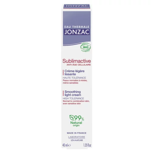 Jardin quotidien:Crème légère lissante Sublimactive Bio Eau Thermale Jonzac - 40 ml