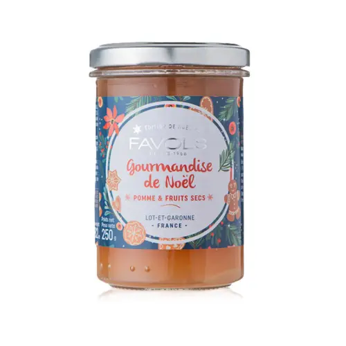 Pour un extérieur à votre image：Confiture gourmande de Noël Favols - 250 g