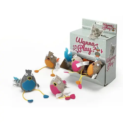 Pour créer votre espace extérieur:Jouet pour chat Play Big Bird 8x7 cm