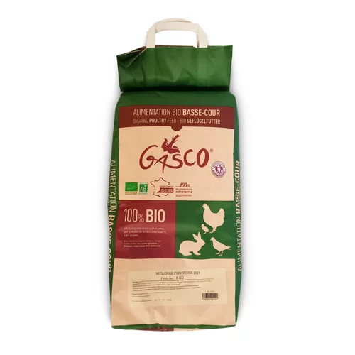 Jardin à adopter:Alimentation pour basse cour mélange pour poule pondeuse bio Gasco - 8 kg