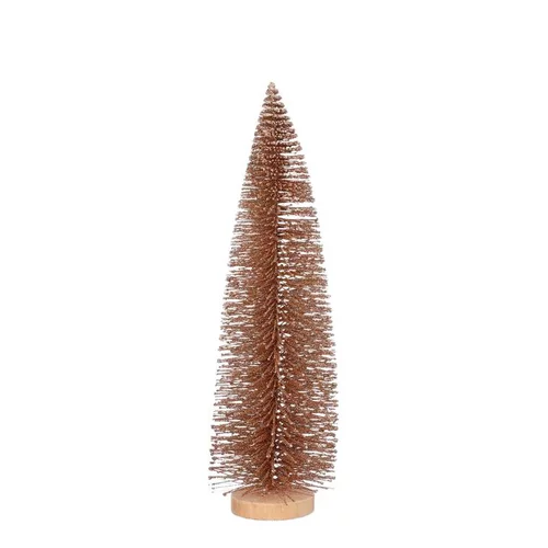 Déco jardin:Arbre pailleté coloris marron en polyéthylène - 40 cm