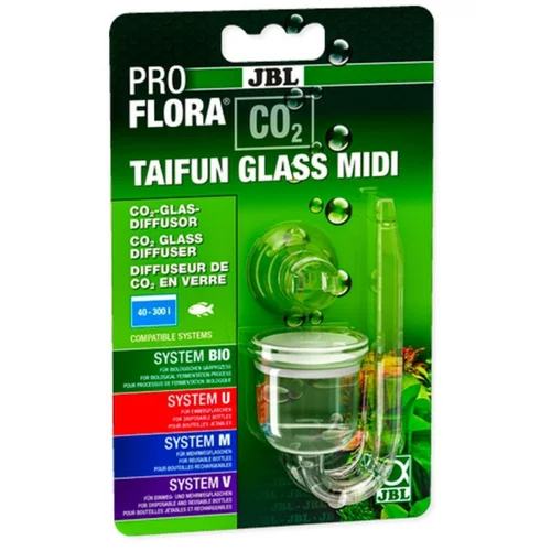 Nature maison:Diffuseur de CO2 en verre, gamme midi - JBL ProFlora Taifun