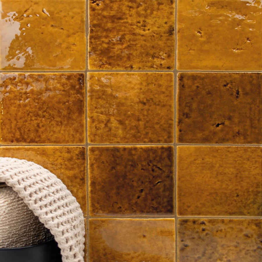 carrelage effet zellige 10 × 10 cm MENORCA RUST