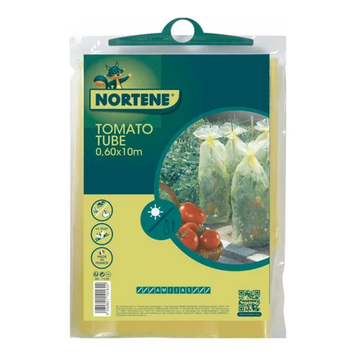 Jardin bien-être:Housse de croissance pour les tomates coloris jaune Nortene Tomatotube - 1 x 10 m Ø 0,60
