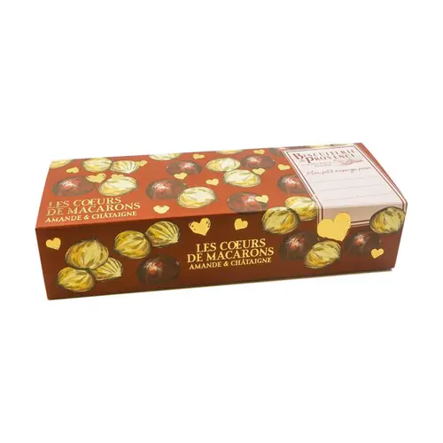 Choix pratique：Macarons cœur à l'amande et aux marrons Biscuiterie de Provence - 90 g