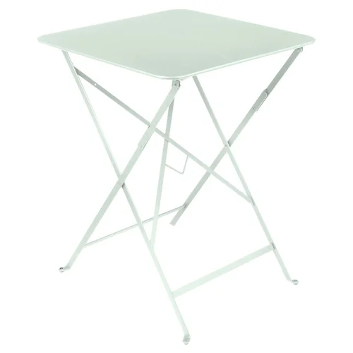 Pour simplifier vos extérieurs:Table pliante Bistro coloris menthe glaciale en acier Fermob - 57 x 57 x 74 cm