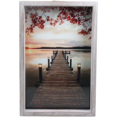 Peinture extérieure avec led Ponton (40 x 7 x 60 cm)