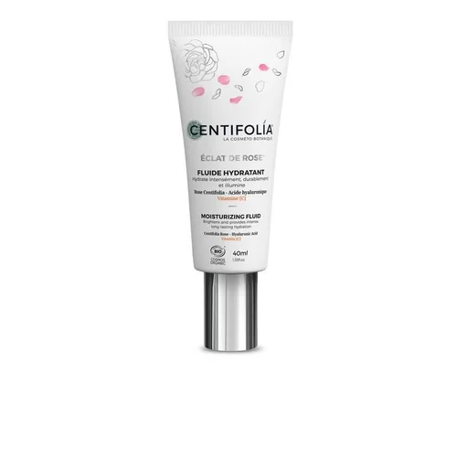 Jardin & nature:Fluide hydratant bio Centifolia gamme éclat de rose - 40 ml