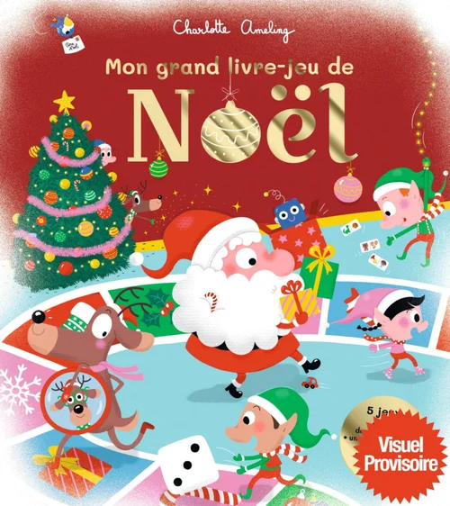 Pour compléter votre jardin:Livre "Mon grand livre-jeu pour attendre Noël" aux Éditions Milan