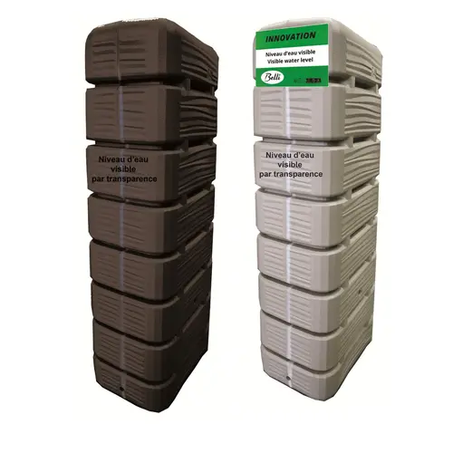 Sélection pour le jardin：Récupérateur à eau en plastique Bellijardin Dune - 320 L