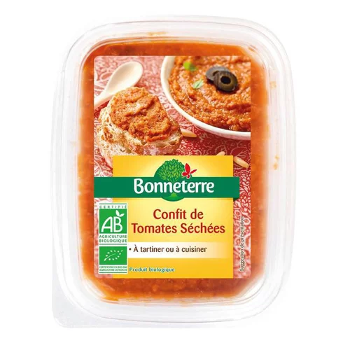 Tendance jardin:Confit de tomates séchées bio Bonneterre - 140 g