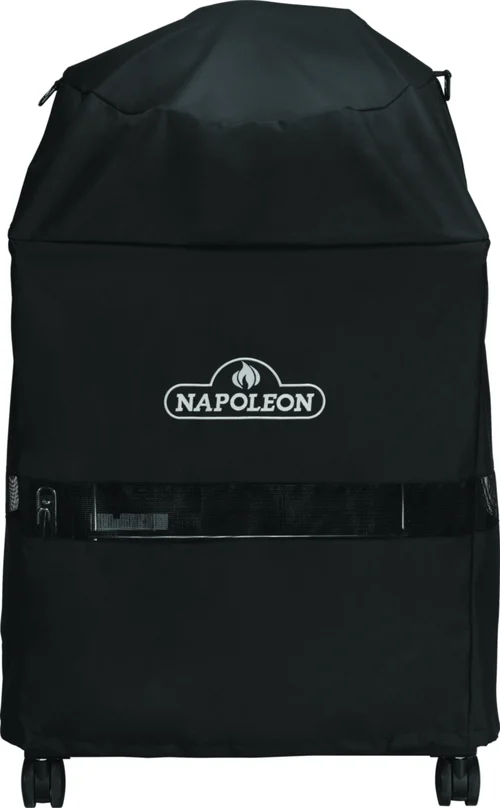 Pour un extérieur bien équipé:Housse de protection pour barbecue Kettle Pro sur chariot coloris noir en polyester Napoleon - 90 x 147 x 58 cm