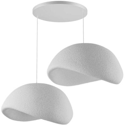 Suspension 2 abats jour Wabi Sabi Driftgrains (Blanc)