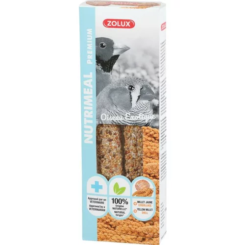Nature pour le jardin:Sticks au millet jaune pour oiseaux exotiques Zolux Nutrimeal - 110 g