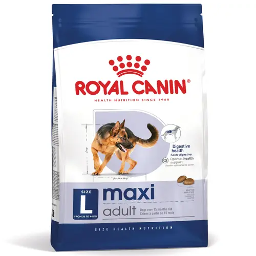 Esprit végétal：Croquettes pour chien adulte de grande race Royal Canin Maxi Adult - 12 kg