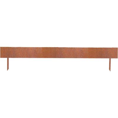 Bordure de jardin basse en acier corten