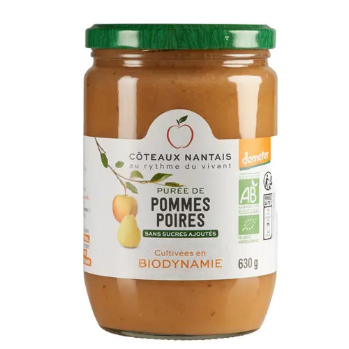 Pour donner du style à l’extérieur:Purée de pommes poires bio en bocal Coteaux Nantais - 630 g