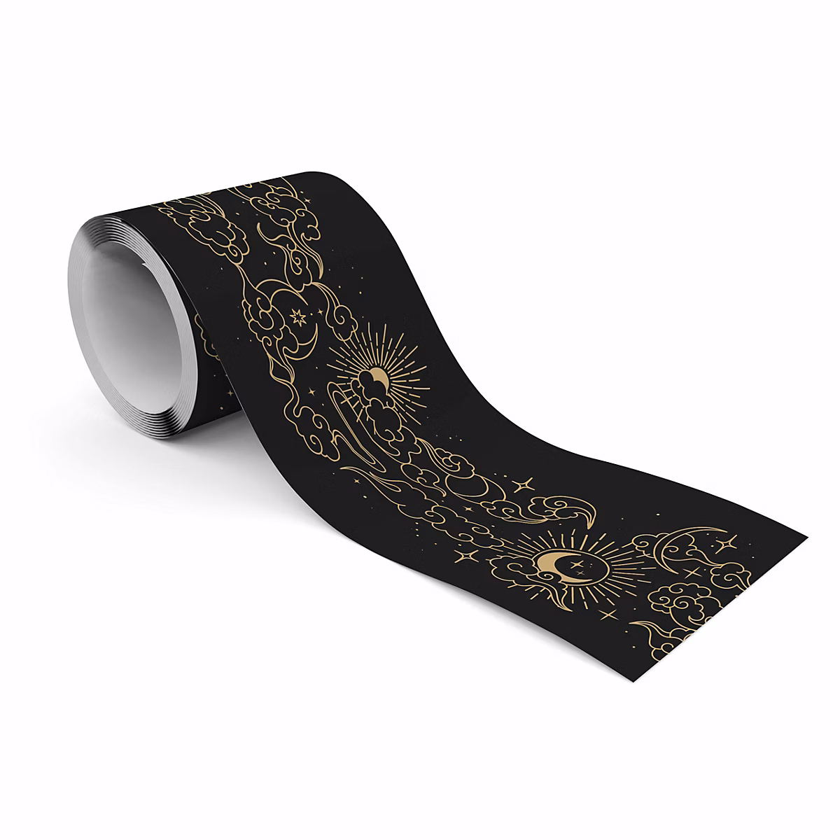 Bande Décorative auto-adhésif LUNES Nuages Étoiles Pour Chambre Enfants 10cm x 300cm – Réf. TAKEFGNVY8984390033