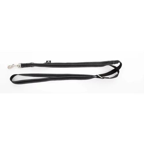 Solution extérieure:Laisse multi-positions Neo+ noire pour chien 2x200 cm