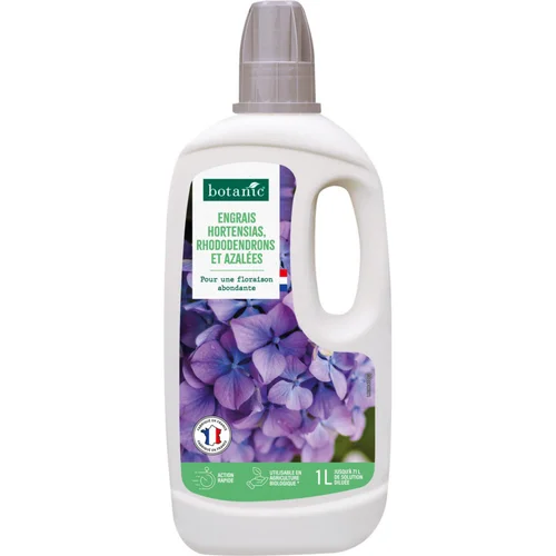 Bien pour le jardin：Engrais horsentias, rhododendrons et azalées en bouteille botanic® - 1L