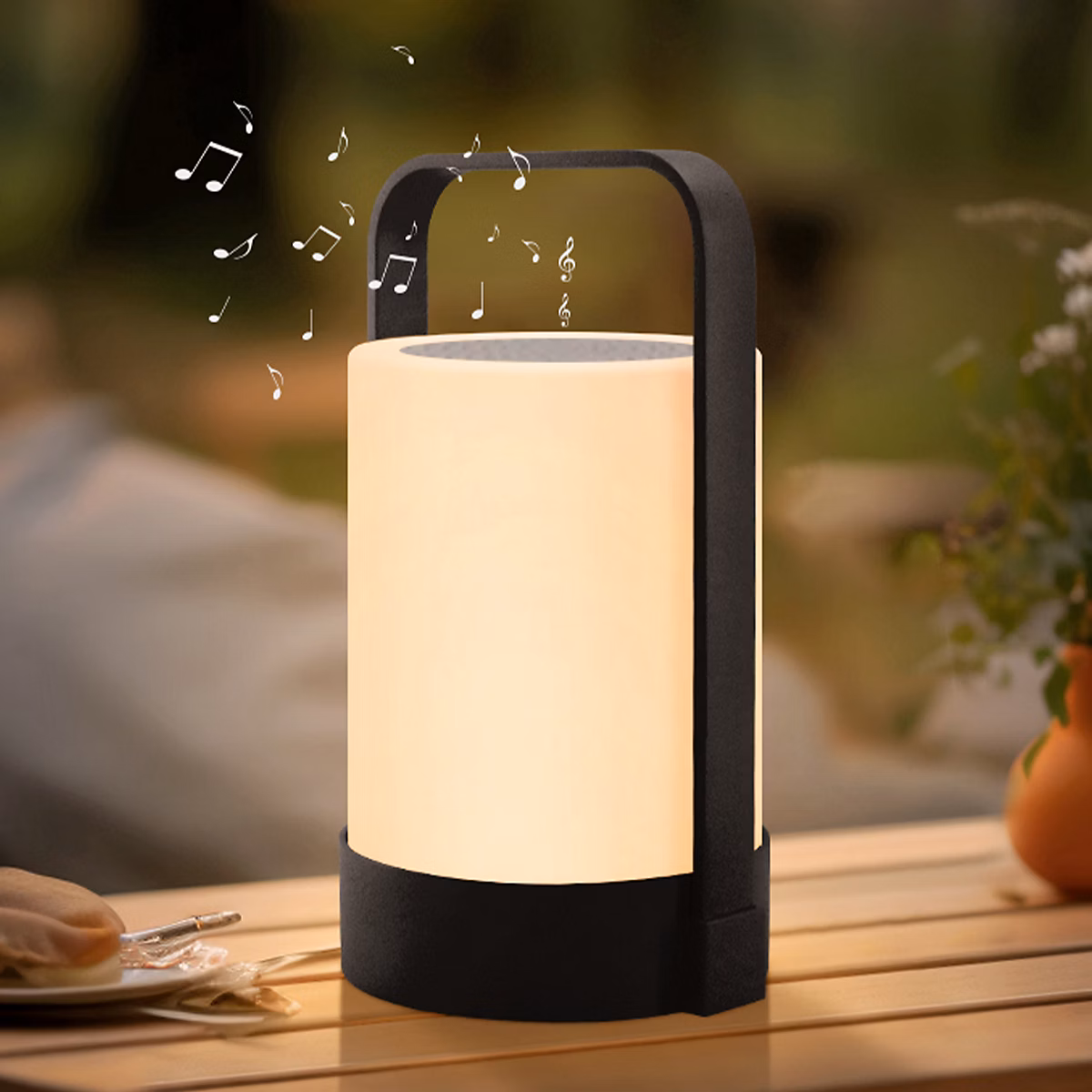 Lampe LED connectée RGB avec enceinte Bluetooth Lumisky Nina Play – Télécommandée