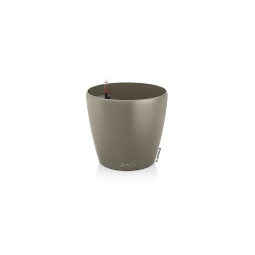 À découvrir au jardin:Pot brun sable Lechuza Classico color kit complet - Ø 21,5 x H 20,5 cm