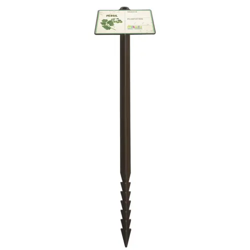 Esprit extérieur：Étiquette à planter jalons de jardin persil coloris marron - 45 cm