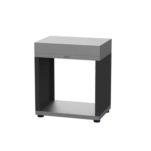 Jardin et nature：Meuble ouvert coloris noir /gris en acier électrozingué Le Marquier - 80 x 55 x 92 cm