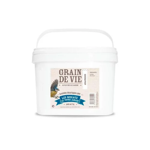 Nature maison：Arachides décortiquées pour oiseaux Grain de Vie - 2 kg