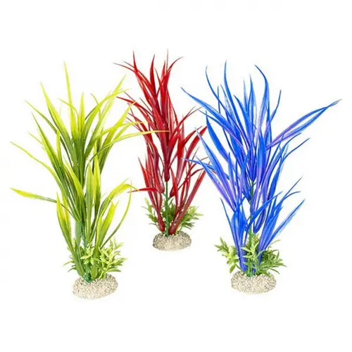 Bien utile au jardin:Plante artificielle Amazon Sword M, coloris variés, AQUA DELLA - 30cm