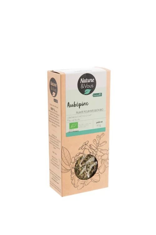 Jardin et pratique：Infusion bio aubépine fleur et feuille Nature & Vous – 40 g