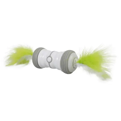 Loisirs au jardin:Jouet électronique pour chat coloris blanc double spinner EBI
