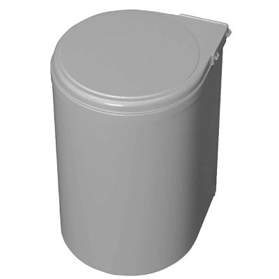 Poubelle de recyclage à fixation sur porte 13 litres (Gris)