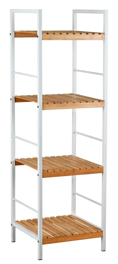 Étagère en métal et bambou ajouré (Moyen)