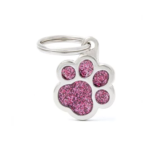 Accessoire extérieur：Médaille shine petite patte rose