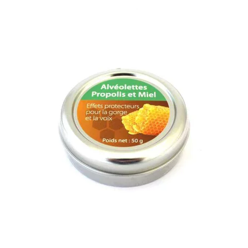 Facile jardin:Alvéolettes à la propolis. La boîte métal de 50 g