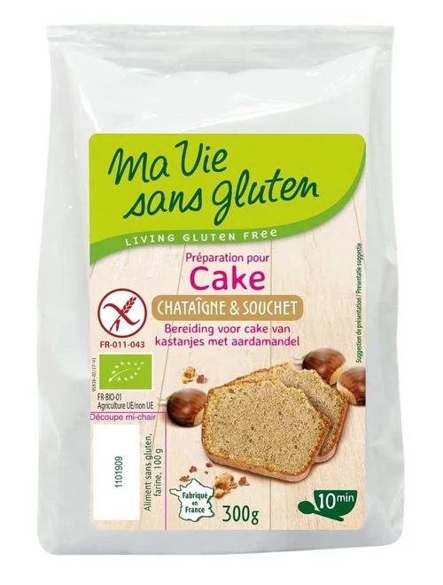 Espace vert utile：Préparation pour cake châtaigne et souchet sans gluten 300 g