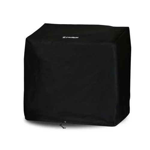 Pour un jardin à votre image:Housse pour plancha et barbecue 60 cm sur chariot coloris noir Le Marquier - 120 x 60 x 120 cm