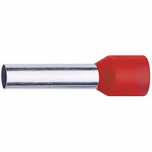 Embouts isolés pour câble 1 mm² x 8 mm lot de 1000 – rouge 4718 Klauke