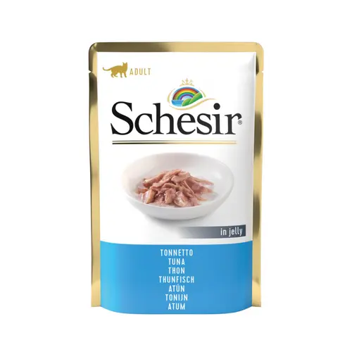 Espace vert utile:Aliment humide pour chat thon sachet en gelée Schesir - 85 g
