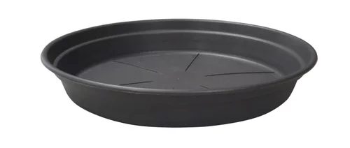 Pour simplifier vos extérieurs:Soucoupe ronde en plastique recyclé gris ardoise Cocoripot - Ø 50 cm